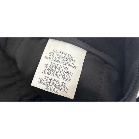 Theory Pants Black Slim Fit Cropped Business casual Preppy Size 4 - Picture 9 of 9